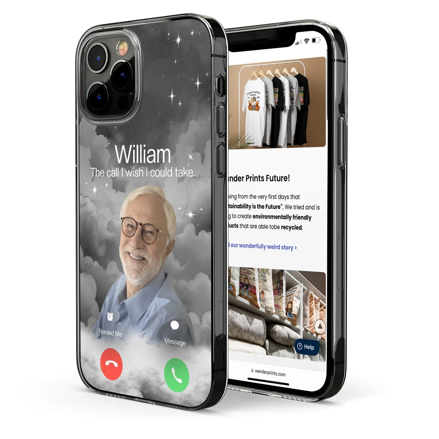 Custom Photo The Call I Wish - Memorial Gift For Family, Dad, Mom, Grandpa, Grandma - Personalized Clear Phone Case - Image 3