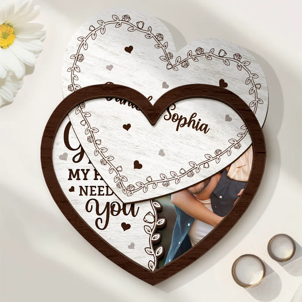 Custom Photo The Date We Became Mr. & Mrs. - Personalized 2-Layered Wooden Ring Dish - Image 4