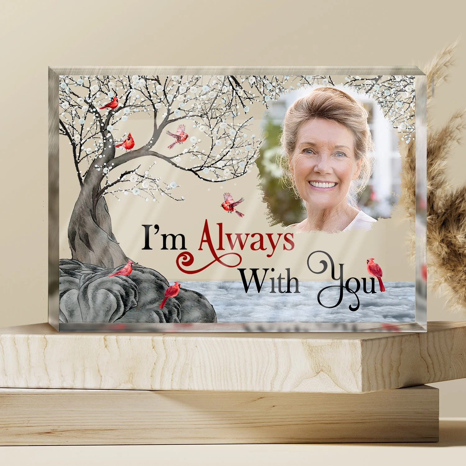 Custom Photo The Loss Is Immeasurable - Memorial Gift For Family, Friends, Siblings, Dog Lovers, Cat Lovers - Personalized Rectangle Shaped Acrylic Plaque - Image 3