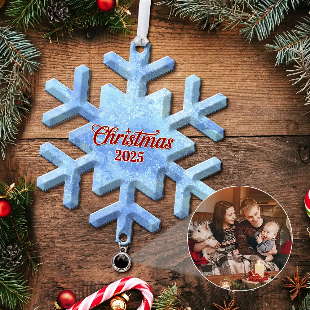 Custom Photo The Love Between Family Is Forever - Personalized Custom Shaped Photo Projection Ornament - Image 5