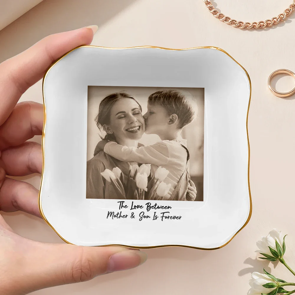 Custom Photo The Love Between Mother & Daughter - Personalized Ring Dish - Image 3