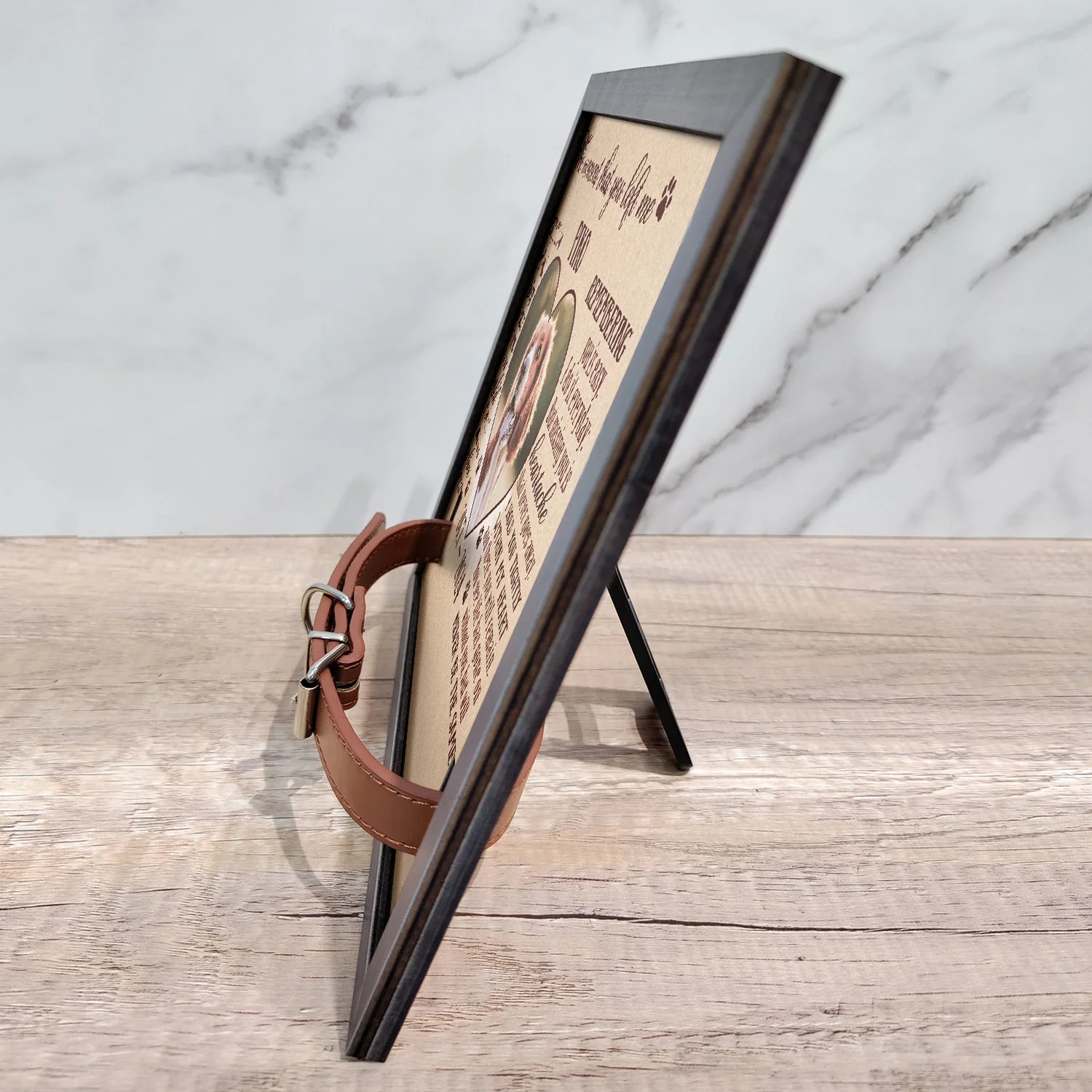 Custom Photo The Moment That You Left Me - Pet Memorial Gift, Cat Lovers, Dog Lovers - Personalized Pet Loss Sign, Collar Frame - Image 4