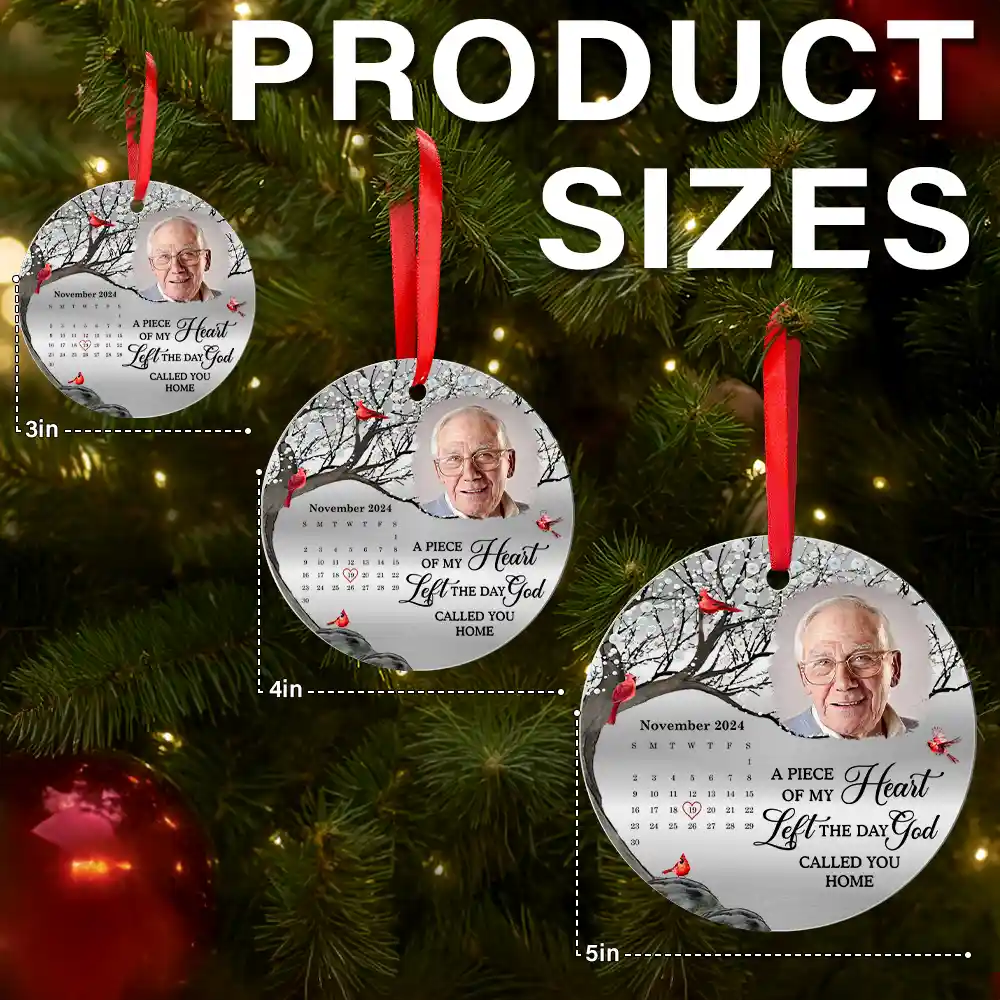 Custom Photo The Moment Your Heart Stopped - Personalized Metal Ornament - Image 7
