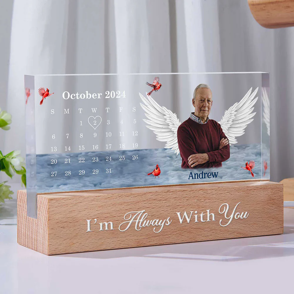 Custom Photo The Moment Your Heart Stopped - Personalized Rectangle LED Light - Image 3