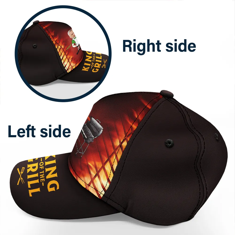 Custom Photo The Smoker BBQ Grilling - Personalized Classic Cap - Image 4