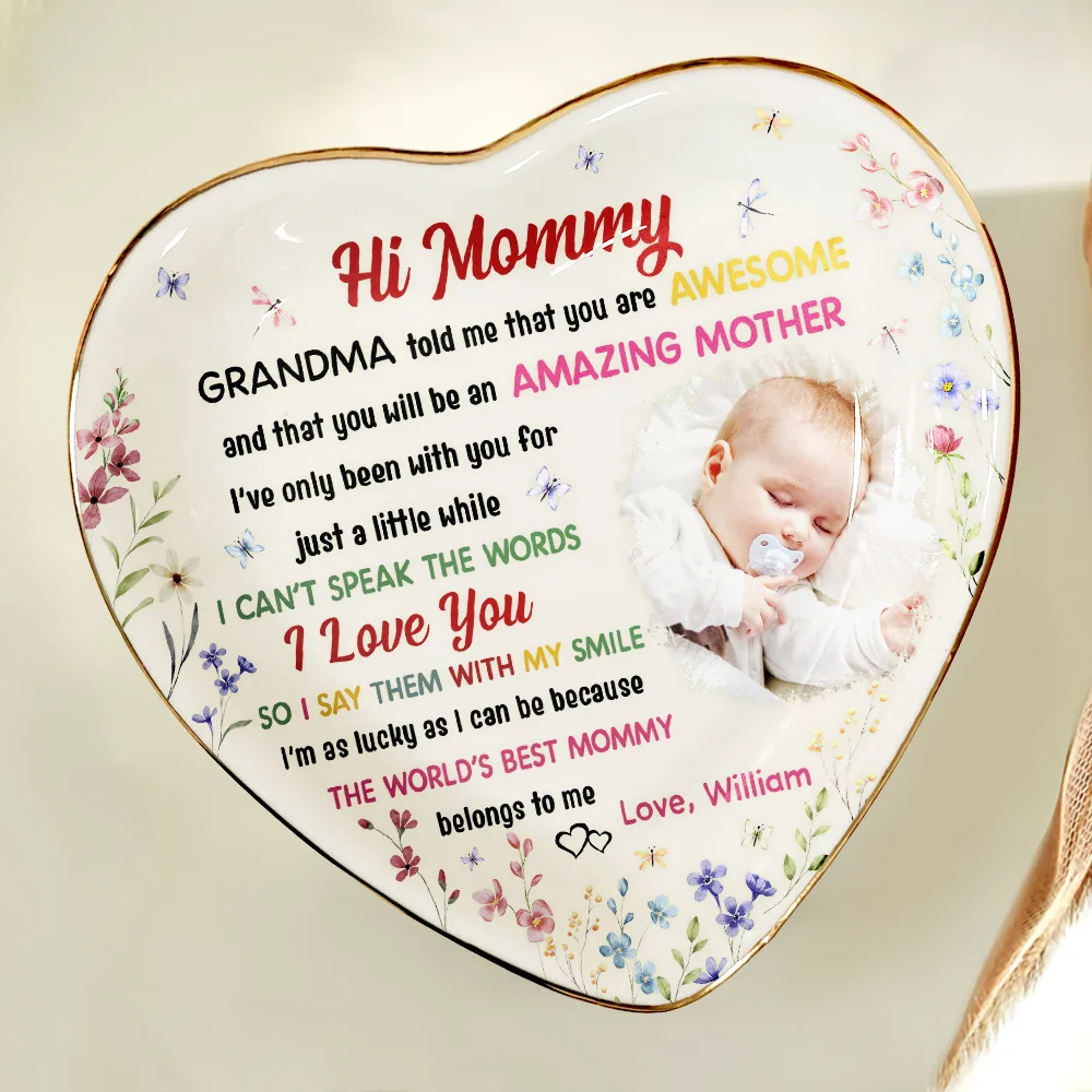 Custom Photo The World's Best Mommy Belongs To Me - Personalized Ring Dish - Image 7