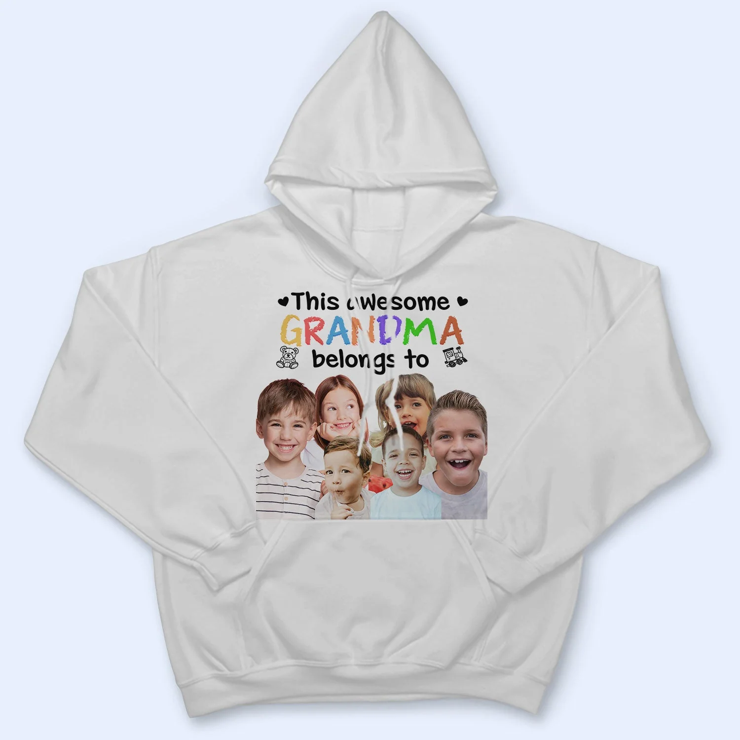 Custom Photo This Awesome Mommy Daddy Belongs To - Birthday, Loving Gift For Mother, Father, Grandma, Grandpa - Personalized T Shirt - Image 5
