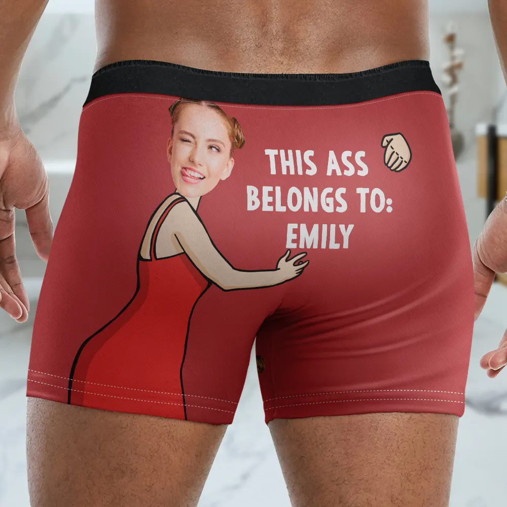 Custom Photo This Belongs To - Personalized Men's Boxer Briefs - Image 6