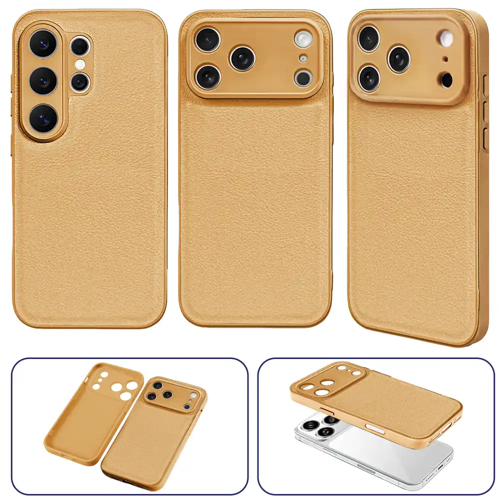 Custom Photo This Daddy Belongs To - Personalized Leather Phone Case - Image 6