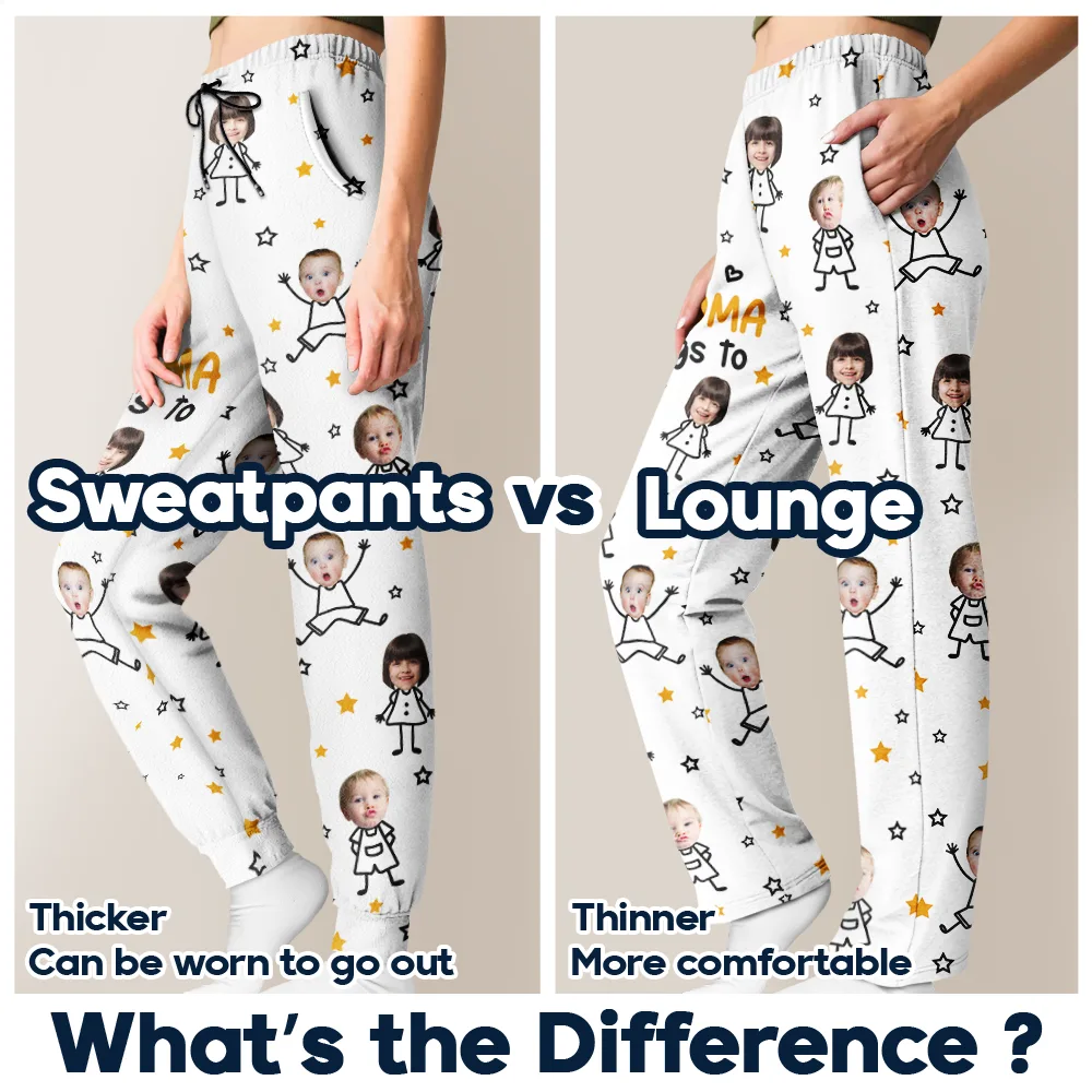 Custom Photo This Grandpa Grandma Belongs To Kids Pet - Personalized Pajama Pants - Image 6