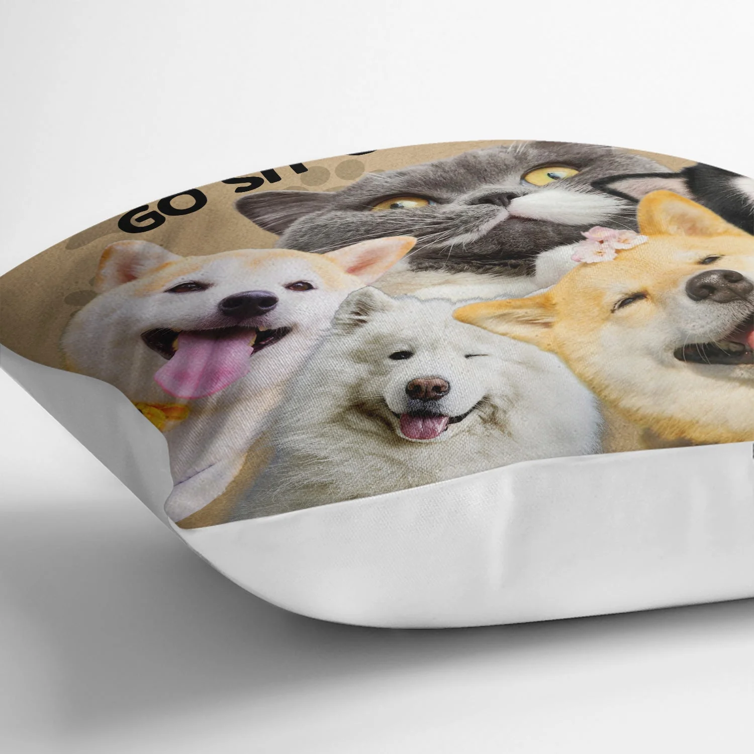 Custom Photo This Is My Couch Go Sit Over There - Home Decor, Birthday, Housewarming Gift For Dog Lovers & Cat Lovers - Personalized Pillow - Image 4