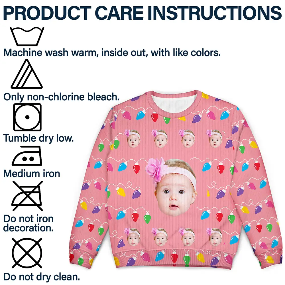 Custom Photo This Is My Ugly Sweater - Personalized Unisex Ugly Sweater - Image 7