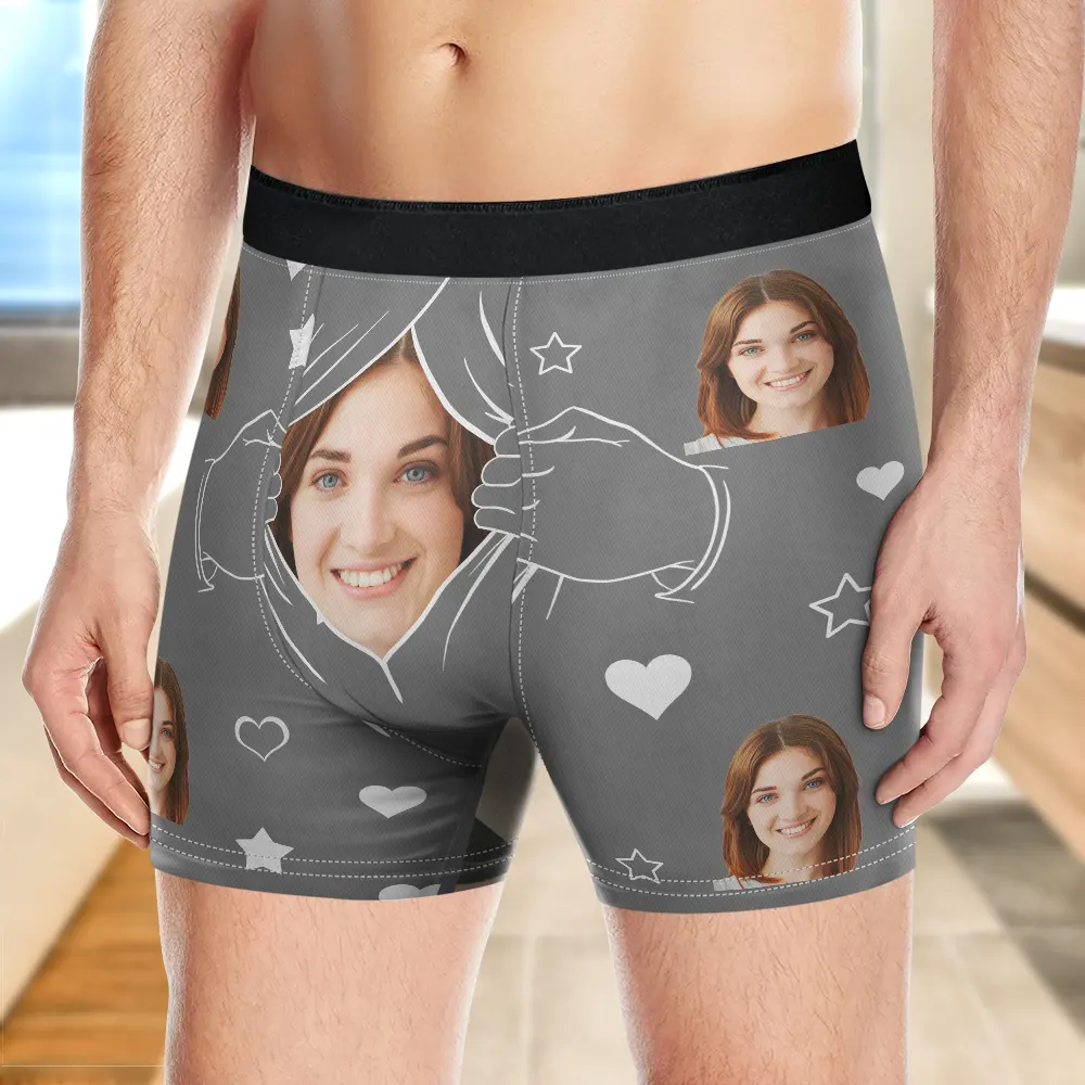 Custom Photo This Property Belongs To - Personalized Men's Boxer Briefs - Image 4