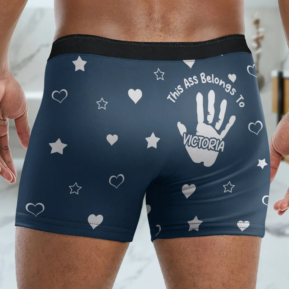 Custom Photo This Property Belongs To - Personalized Men's Boxer Briefs - Image 5