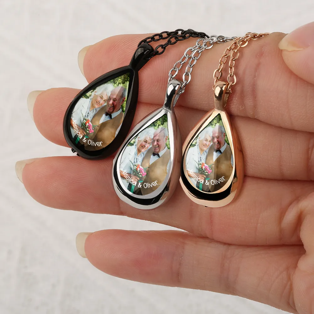Custom Photo Till Death Do Us Part - Personalized Keepsake Necklace - Image 5