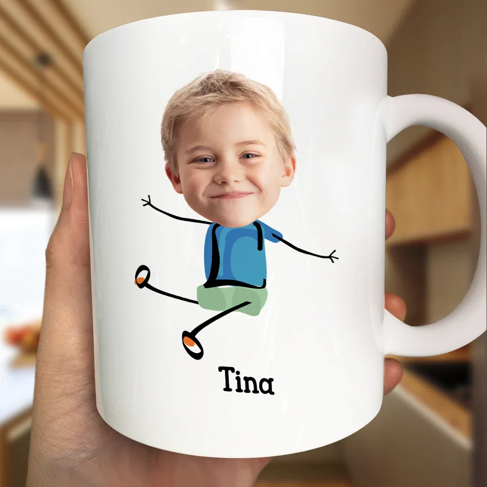 Custom Photo To Dad From The Reasons You Drink Funny - Personalized Mug - Image 4