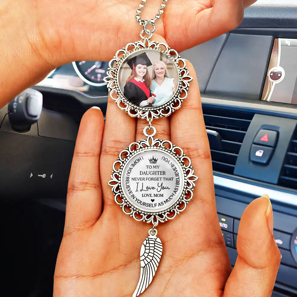 Custom Photo To My Son Never Forget That I Love You - Personalized Photo Pendant Charm - Image 2