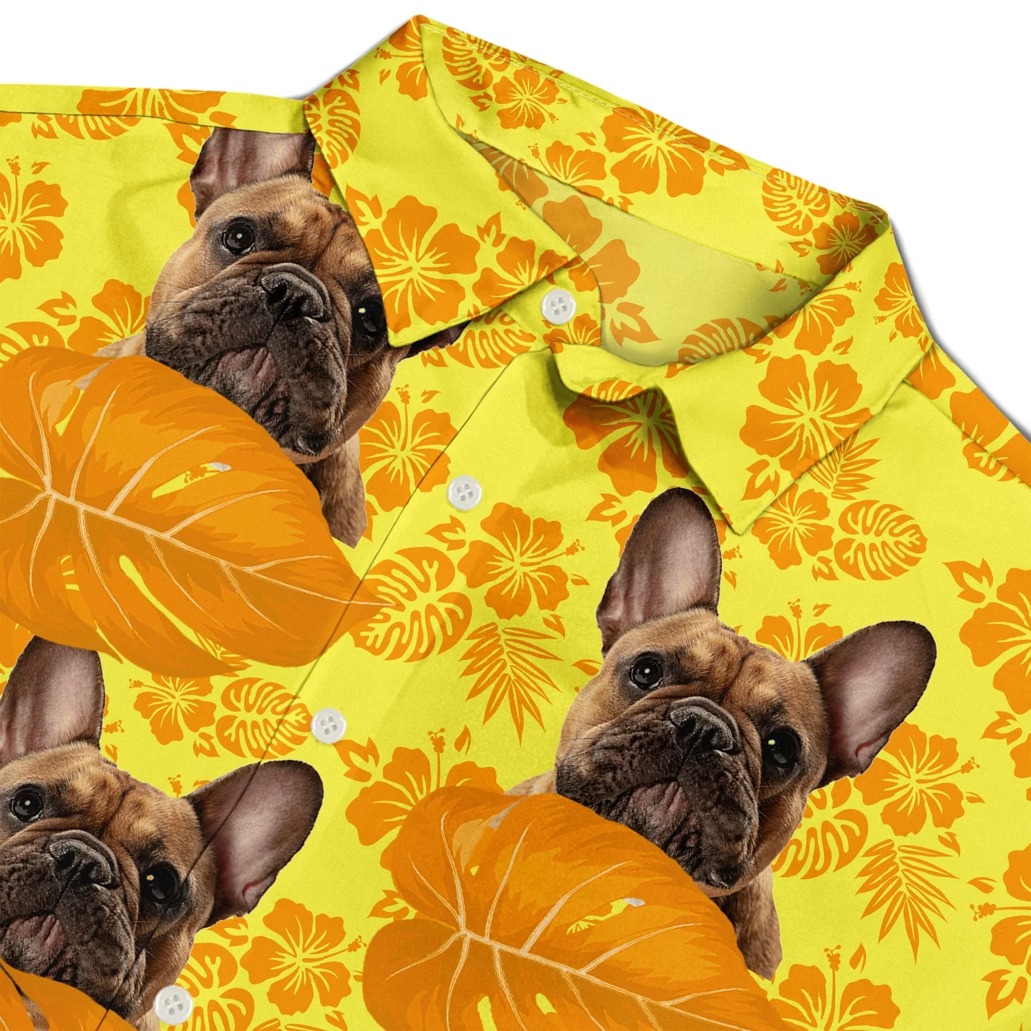 Custom Photo Tropical Funny Family Pet Face - Gift For Men, Best Friends, Siblings, Dog And Cat Lovers - Personalized Custom Hawaiian Shirt - Image 4