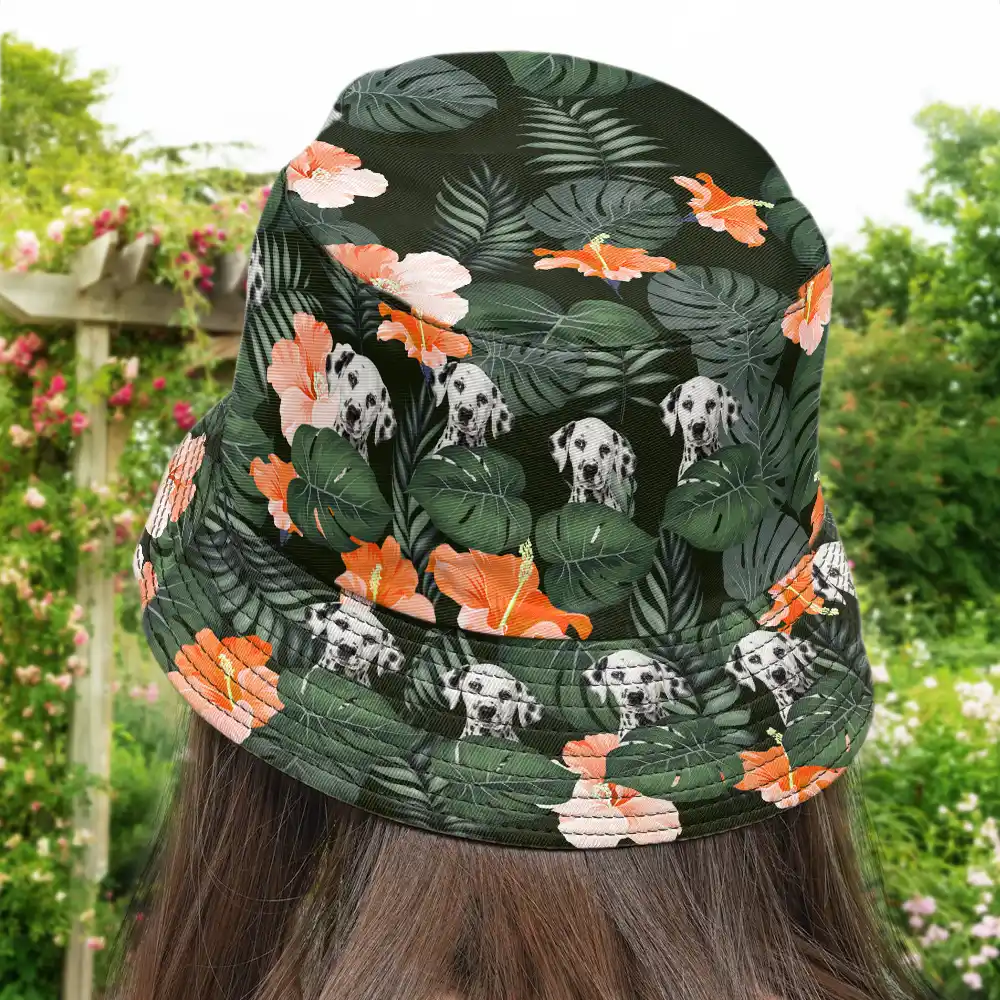 Custom Photo Tropical Pet Family Face - Personalized Bucket Hat - Image 5
