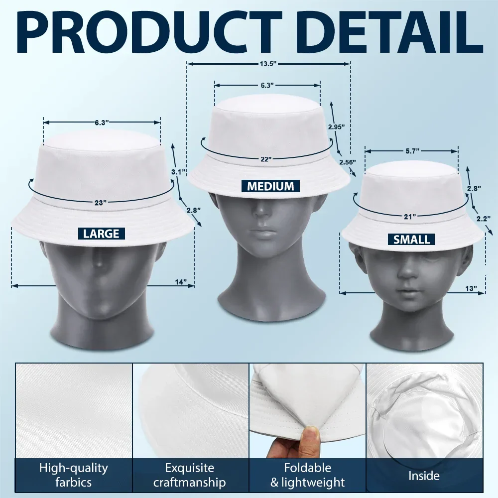 Custom Photo Tropical Pet Family Face - Personalized Bucket Hat - Image 6