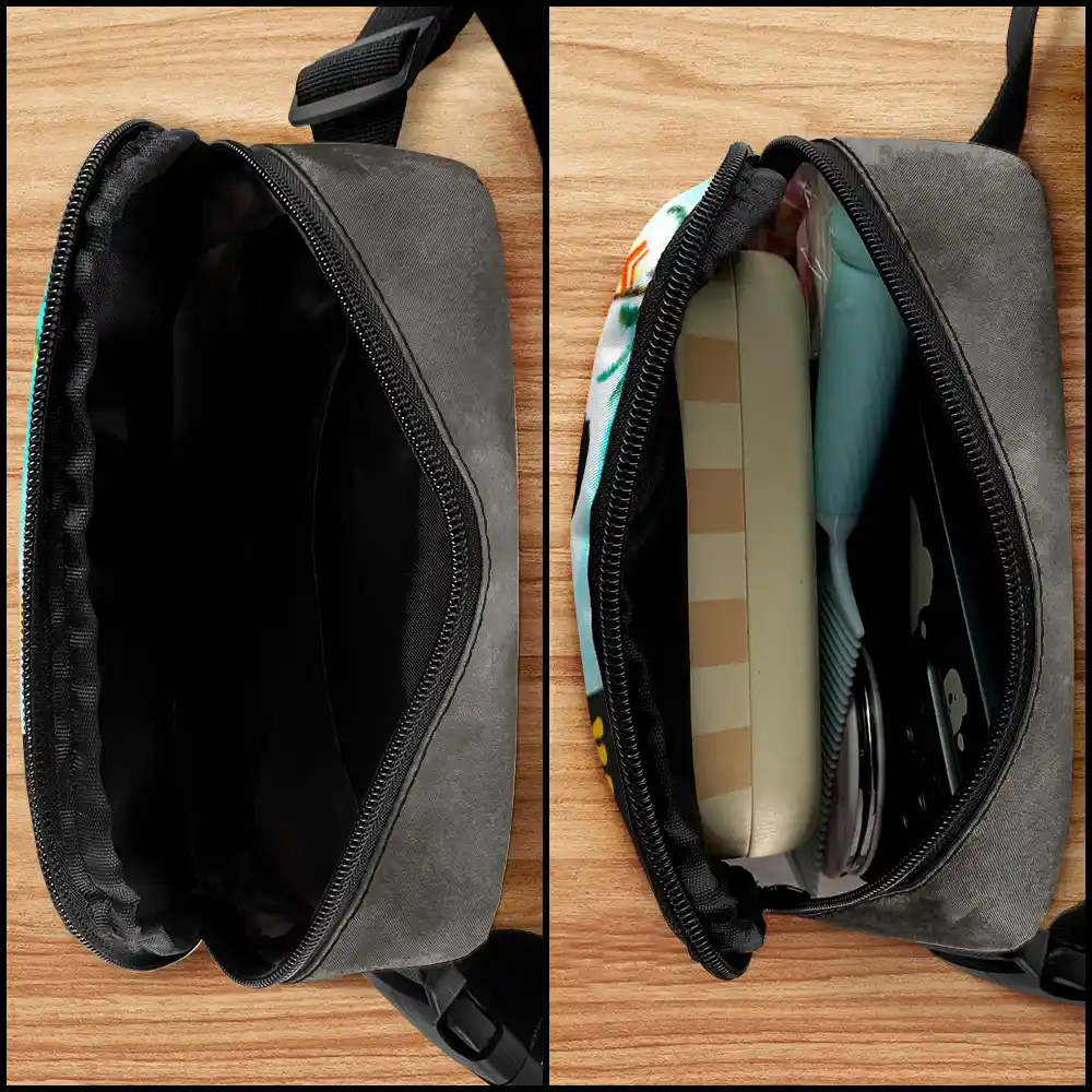 Custom Photo Vacay Mode On - Personalized Crossbody Belt Bag - Image 5