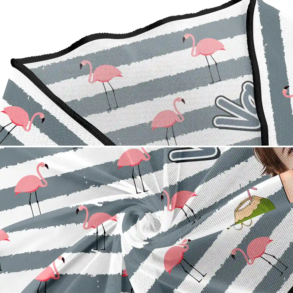 Custom Photo Vacay Mode - Personalized Short Sarong Swimwear Cover Ups - Image 5