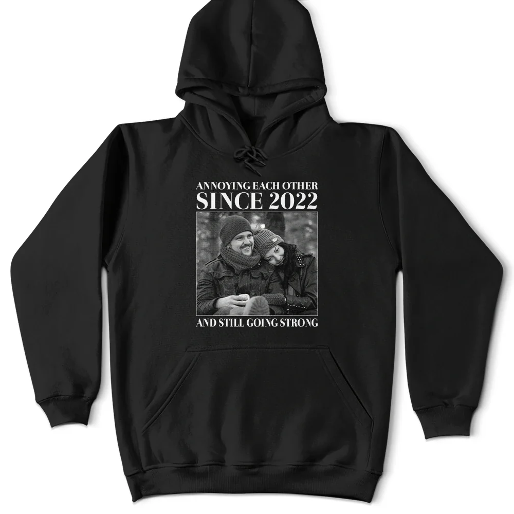 Custom Photo Vintage Annoying Each Other Since - Personalized T Shirt - Image 6