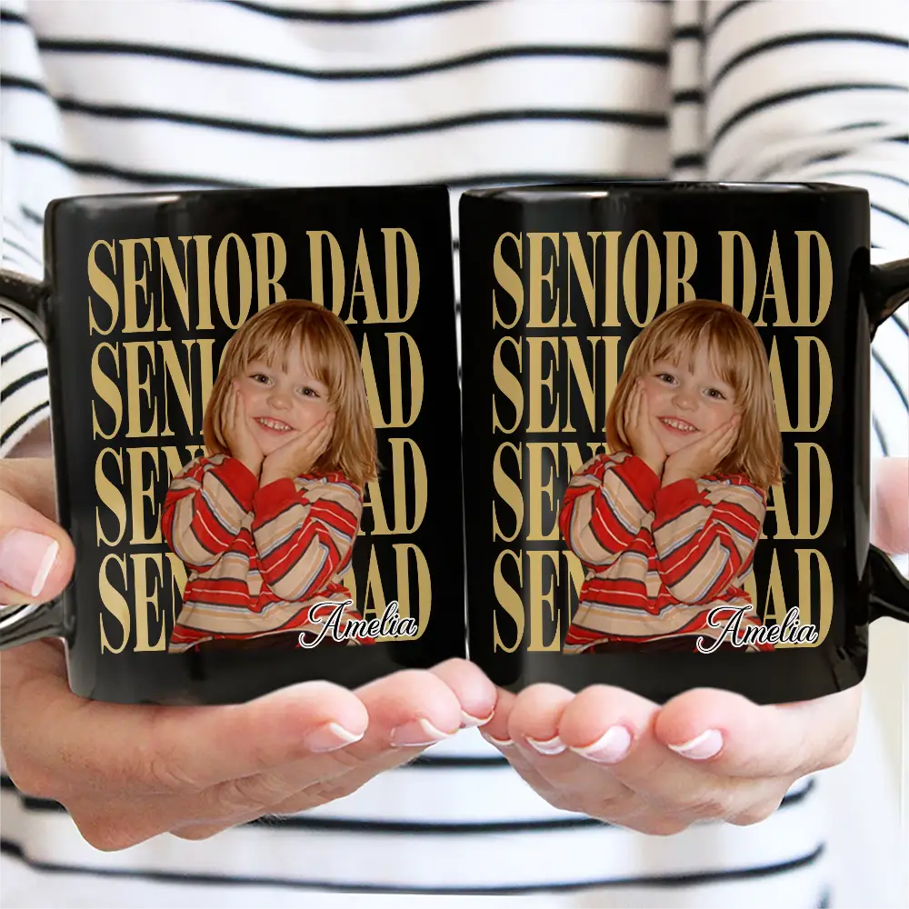 Custom Photo Vintage Senior Family - Personalized Mug - Image 4