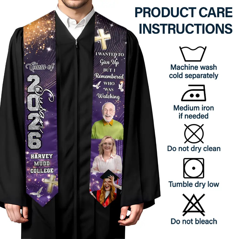 Custom Photo Walking Beside You Every Step Of The Way - Personalized Stoles - Image 7