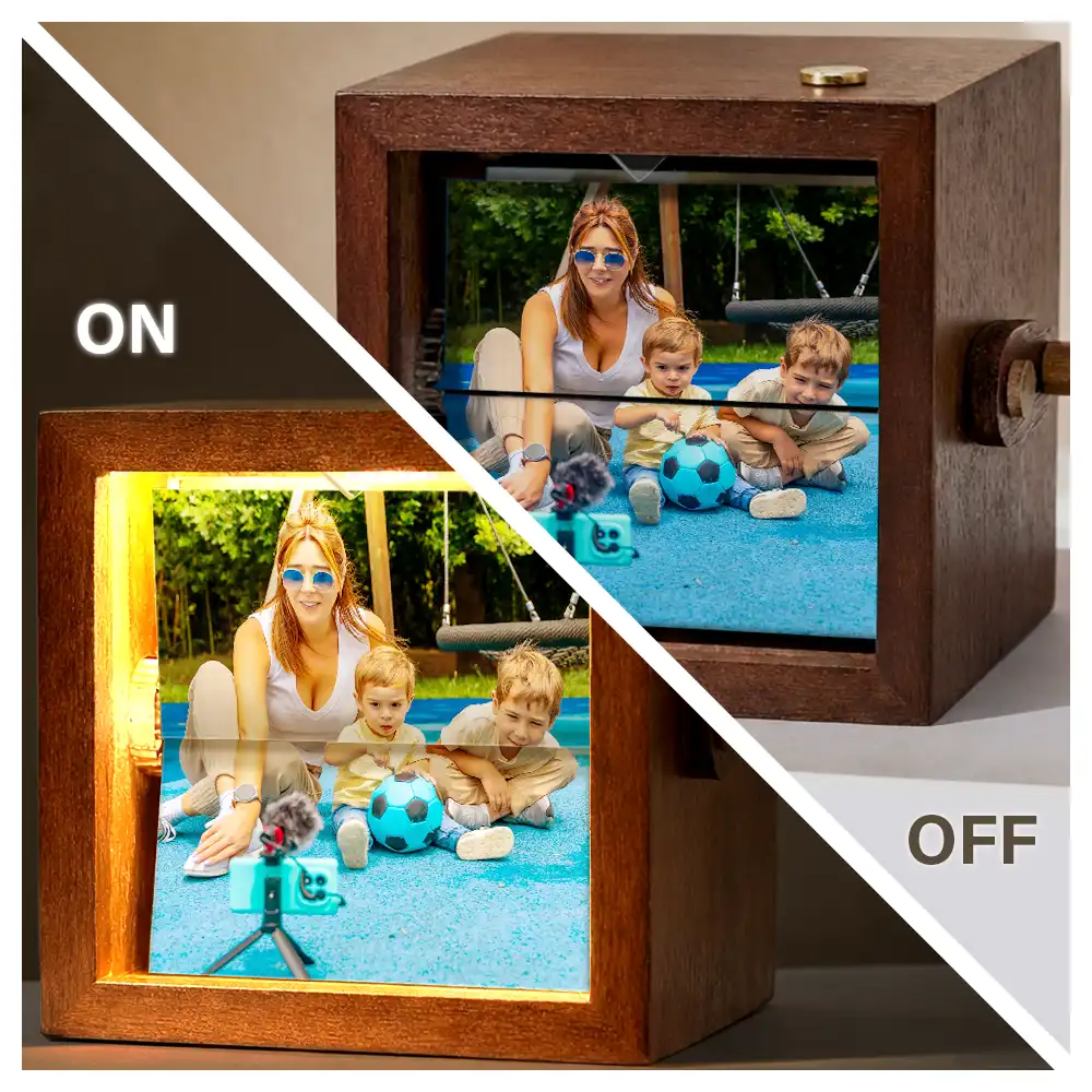 Custom Photo We Love You Mom Grandma - Personalized Flipbook Frame Animation Machine - Image 4