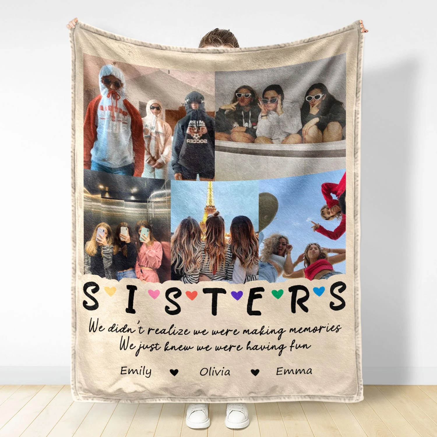 Custom Photo We Were Having Fun - Gift For Bestie - Personalized Fleece Blanket To Grow An Old Friend - Gift For Bestie - Personalized Fleece Blanket - Image 2