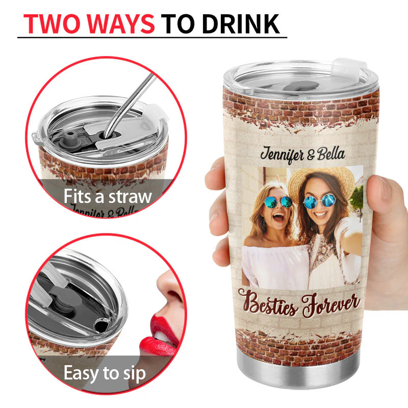 Custom Photo We're Not Sugar And Spice And Everything Nice We're Sage And Hood Best Friends - Bestie BFF Gift - Personalized Custom Tumbler - Image 4