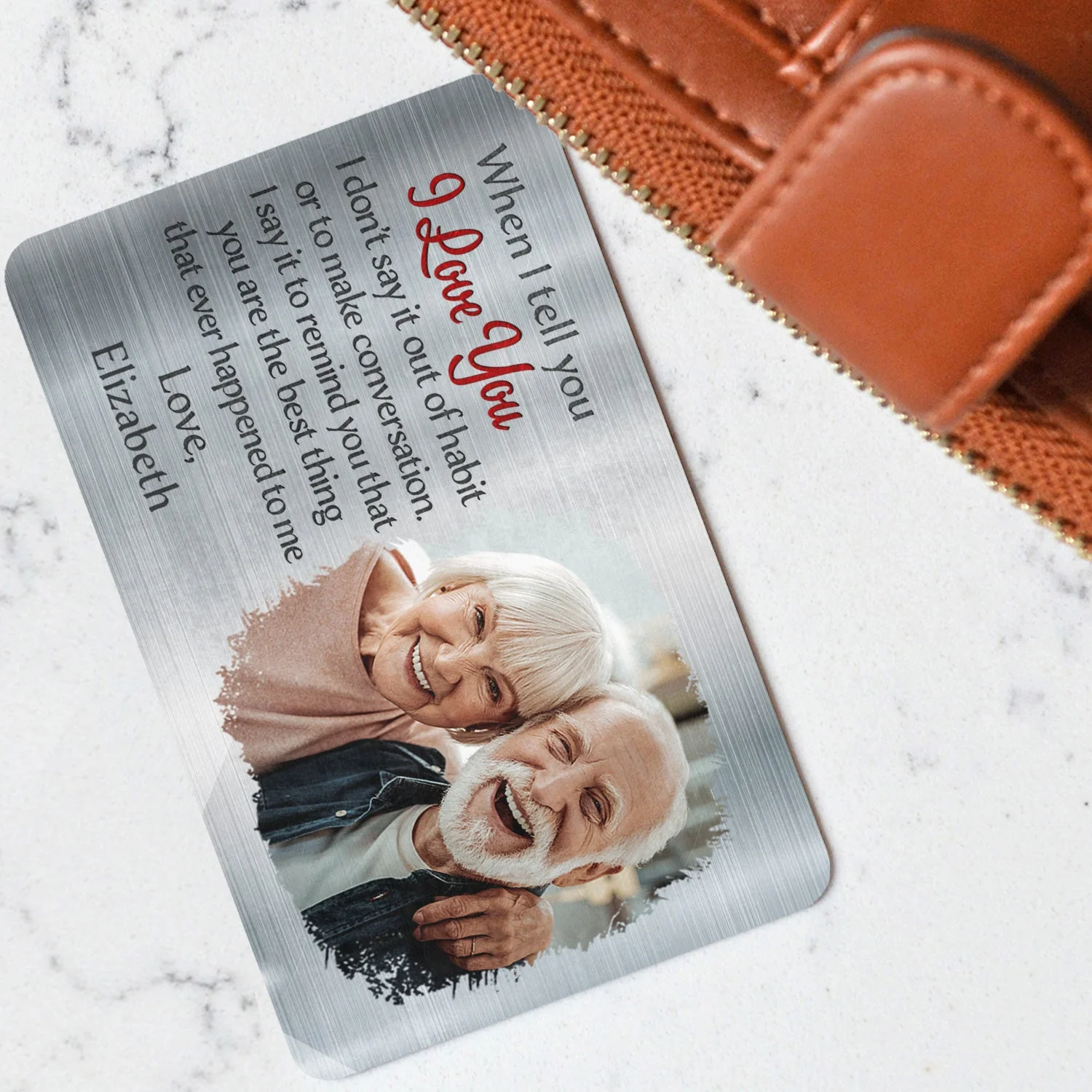 Custom Photo When I Tell You I Love You - Gift For Couples, Husband, Wife - Personalized Aluminum Wallet Card - Image 3