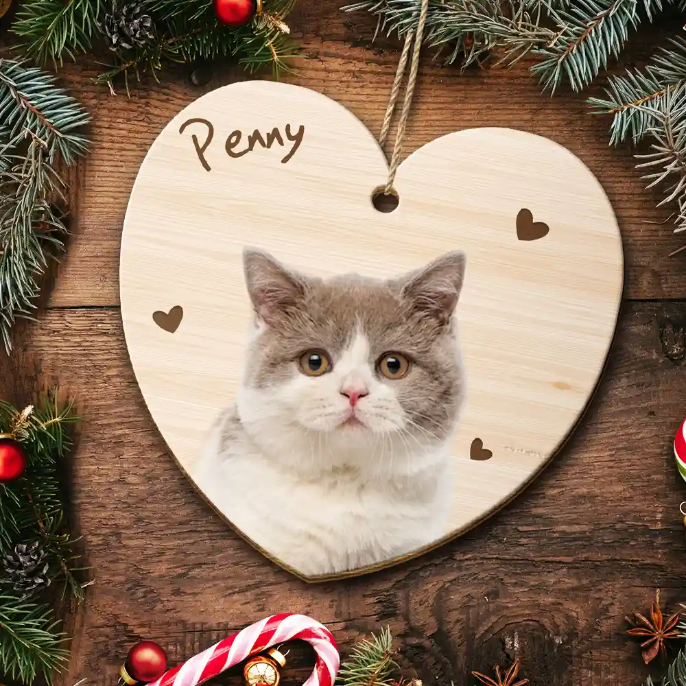Custom Photo When Tomorrow Starts Without Me Memorial Dog Cat - Personalized Wooden Ornament Print 2 Sides - Image 6