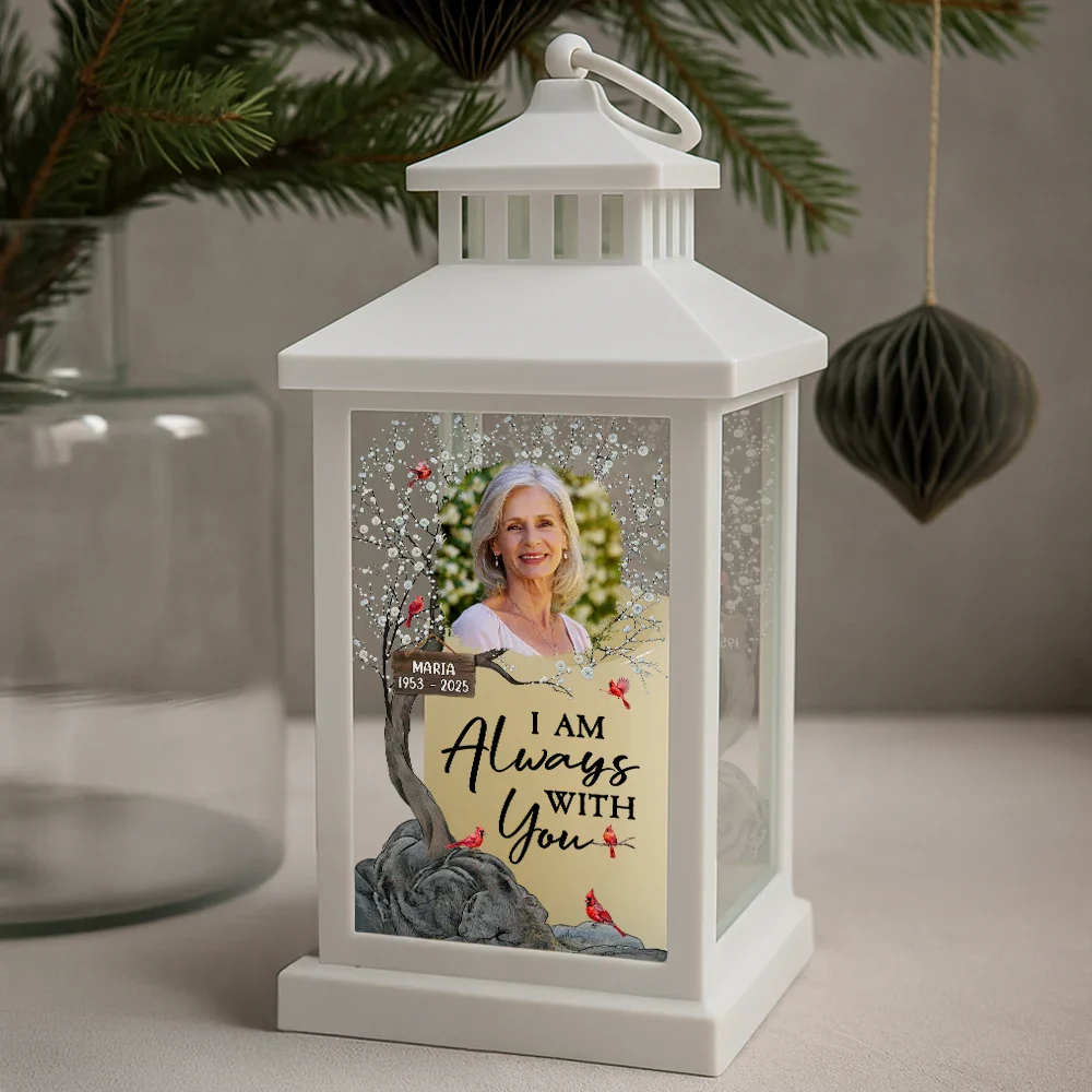 Custom Photo When You Miss Me Have No Fear Memorial - Personalized LED Candle Lantern - Image 2