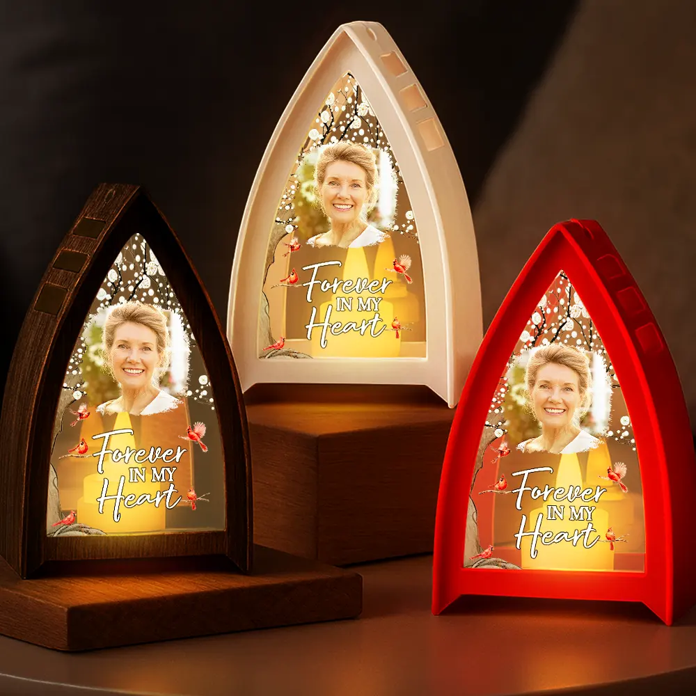 Custom Photo When You Miss Me Have No Fear Memorial - Personalized Tabletop Lantern Light - Image 4