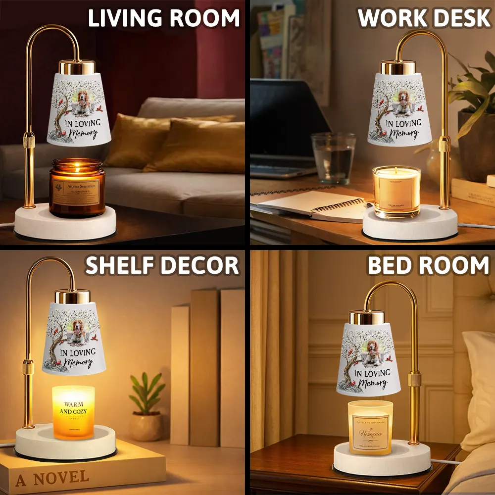 Custom Photo When You Miss Me Have No Fear Memorial - Personalized Truncated Cone Candle Warmer - Image 5