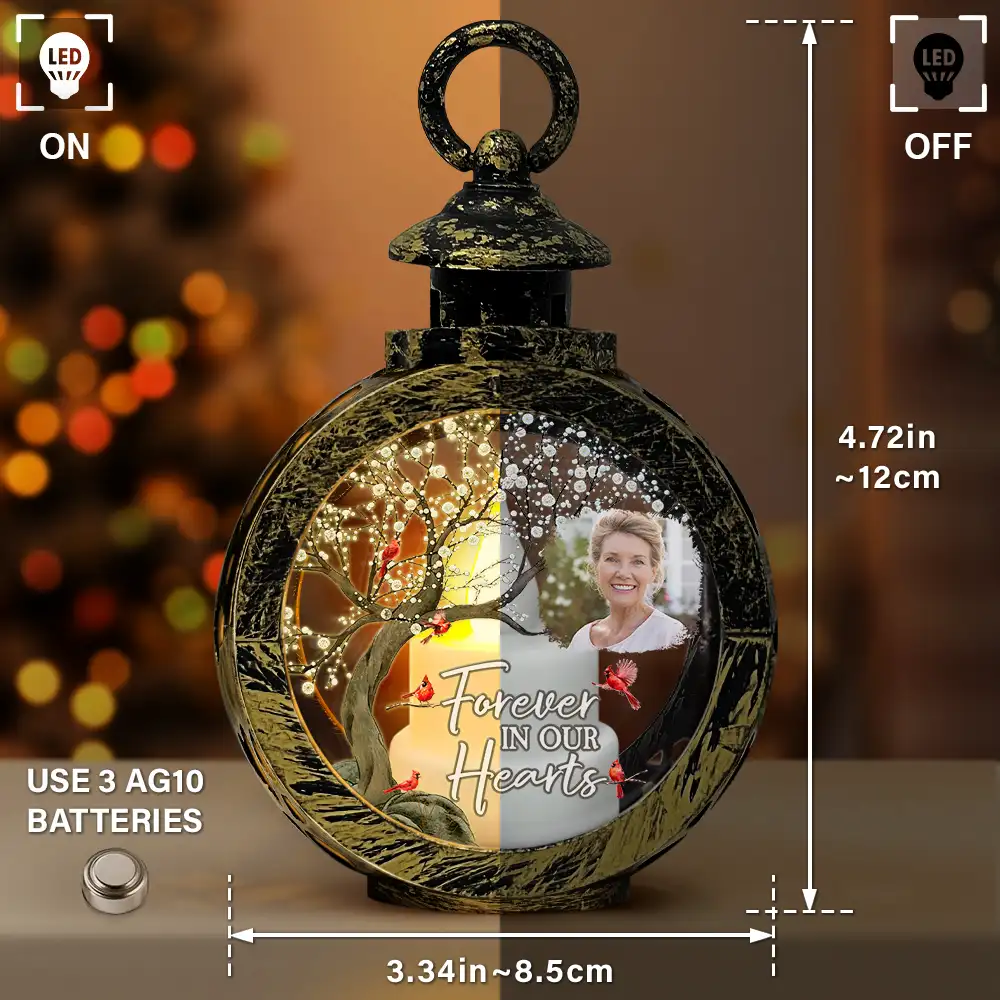 Custom Photo When You Miss Me Have No Fear - Personalized Candlelight Lantern Ornament - Image 3