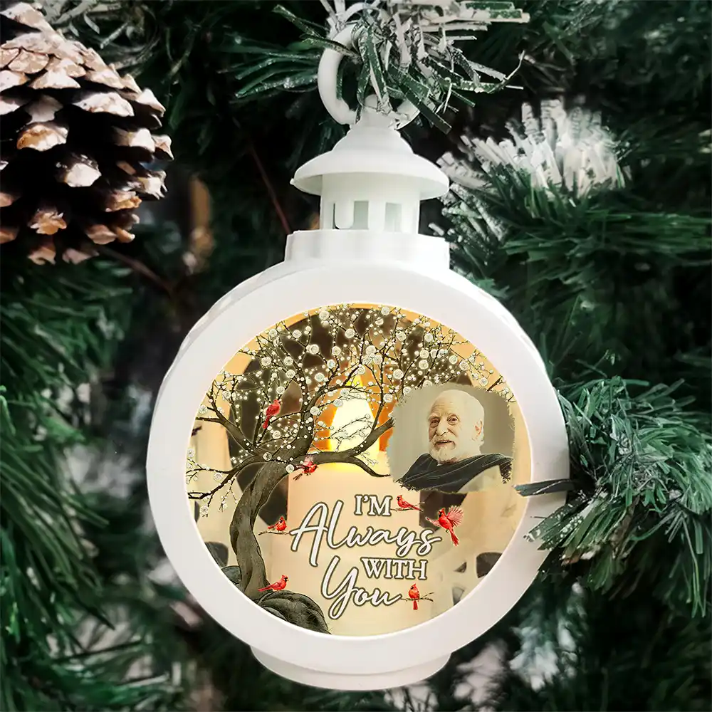 Custom Photo When You Miss Me Have No Fear - Personalized Candlelight Lantern Ornament - Image 4