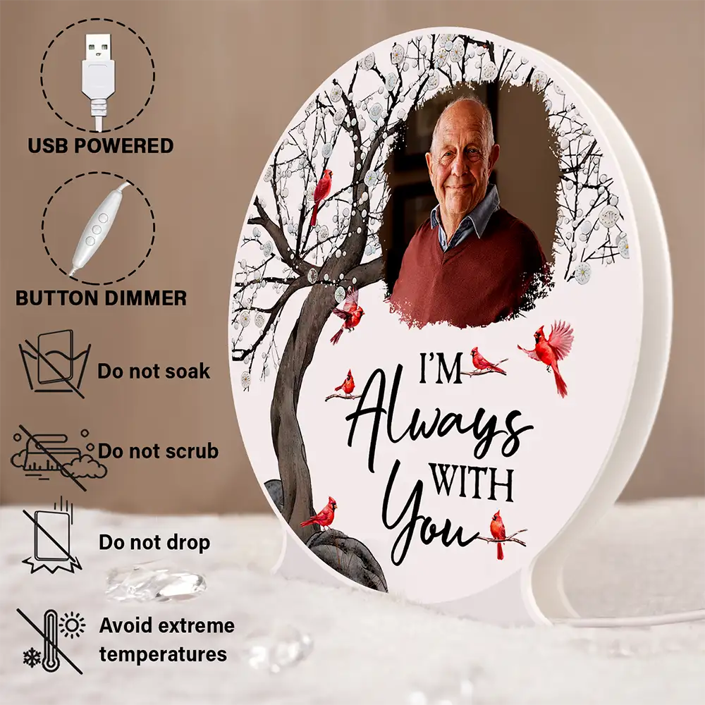 Custom Photo When You Miss Me Have No Fear - Personalized Custom Shaped Light Box - Image 6