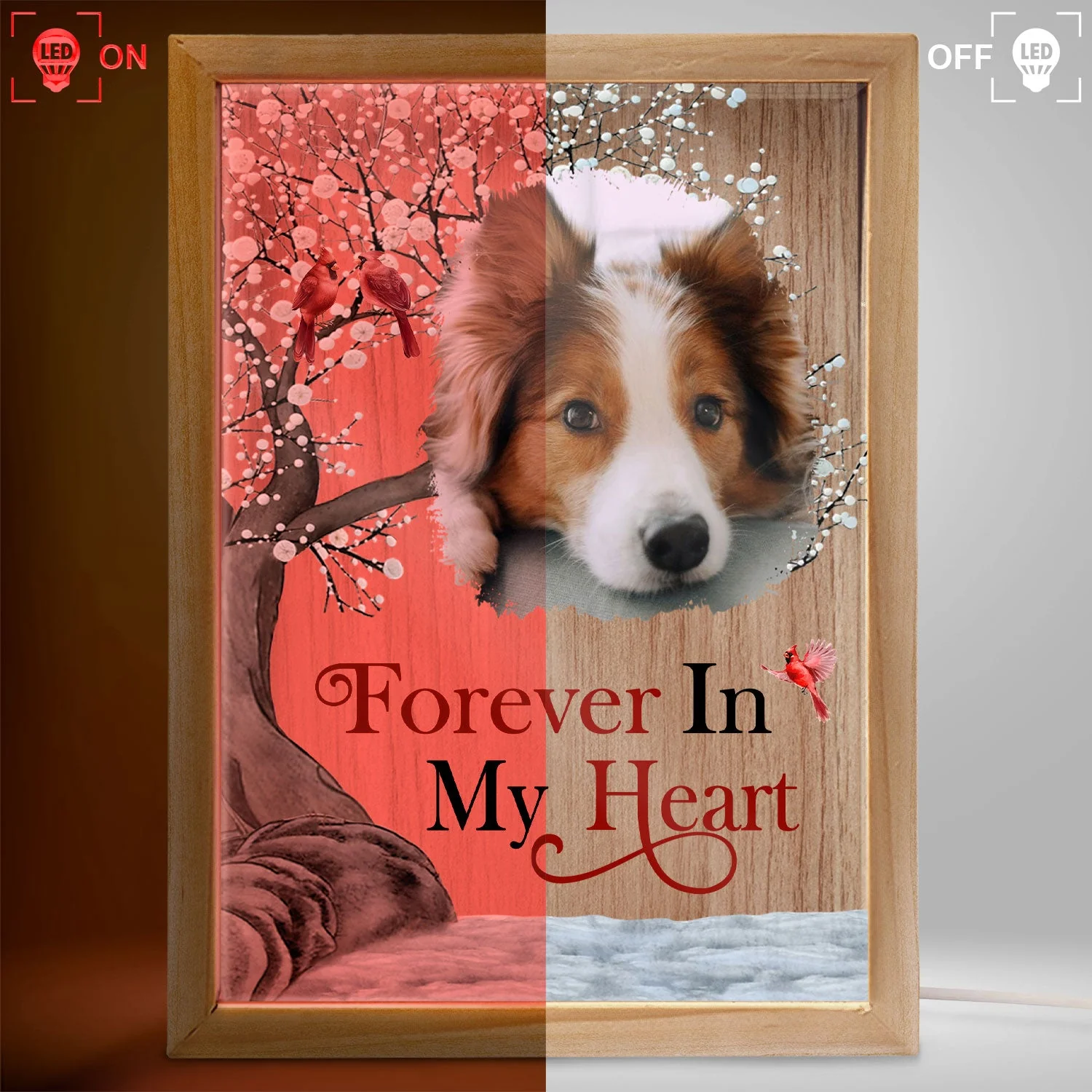 Custom Photo When You Miss Me - Loving, Memorial Gift For Family, Siblings, Friends - Personalized Picture Frame Light Box - Image 3