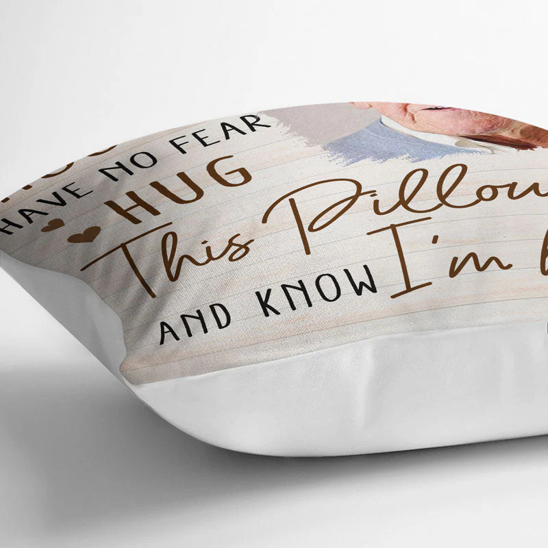 Custom Photo When You Miss Me - Loving, Memorial Gift For Family, Siblings, Friends - Personalized Pillow - Image 4