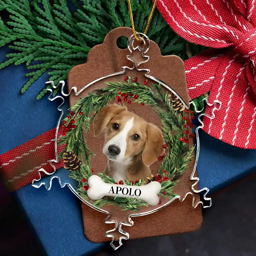 Custom Photo You Always In My Heart - Personalized Snowflakes Shaped Glass Ornament - Image 6