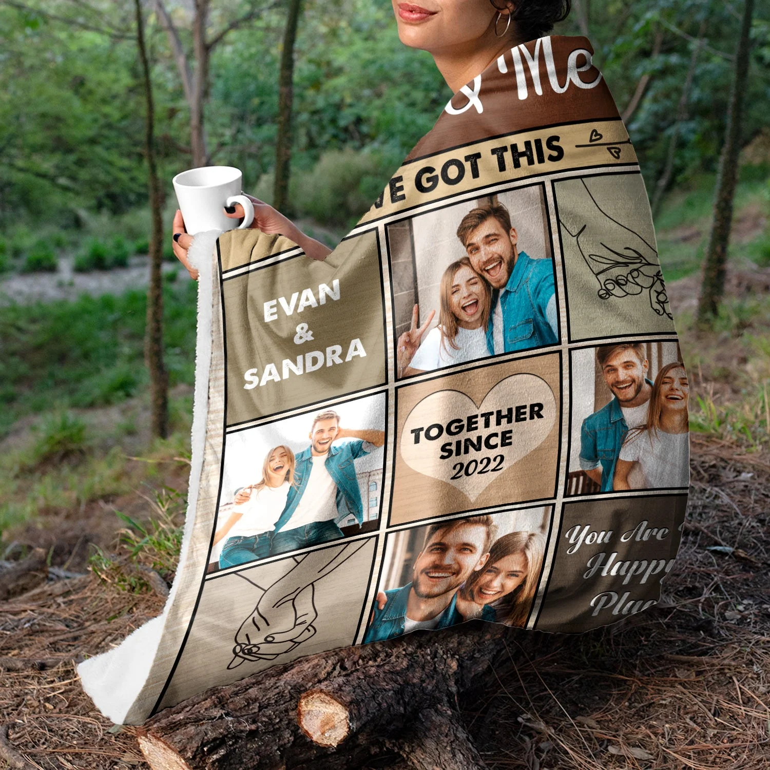 Custom Photo You And Me We Got This - Anniversary, Birthday Gift For Spouse, Husband, Wife, Boyfriend, Girlfriend - Personalized Custom Fleece Blanket - Image 3