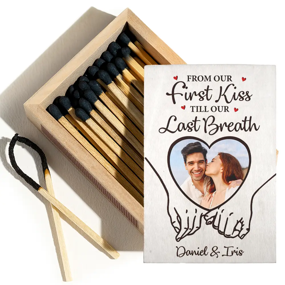 Custom Photo You And Me We Got This Couple Hands - Personalized Wooden Matchbox - Image 3