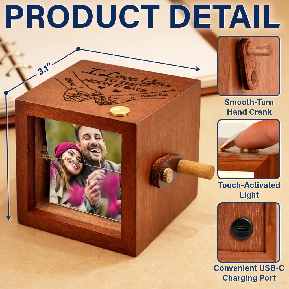 Custom Photo You And Me We Got This Couple - Personalized Flipbook Frame Animation Machine - Image 3