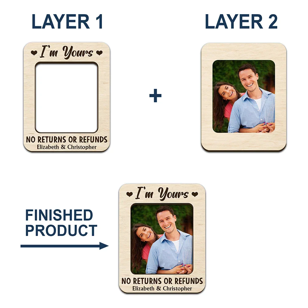 Custom Photo You And Me We Got This - Personalized Custom Shaped Car Visor Clip - Image 4