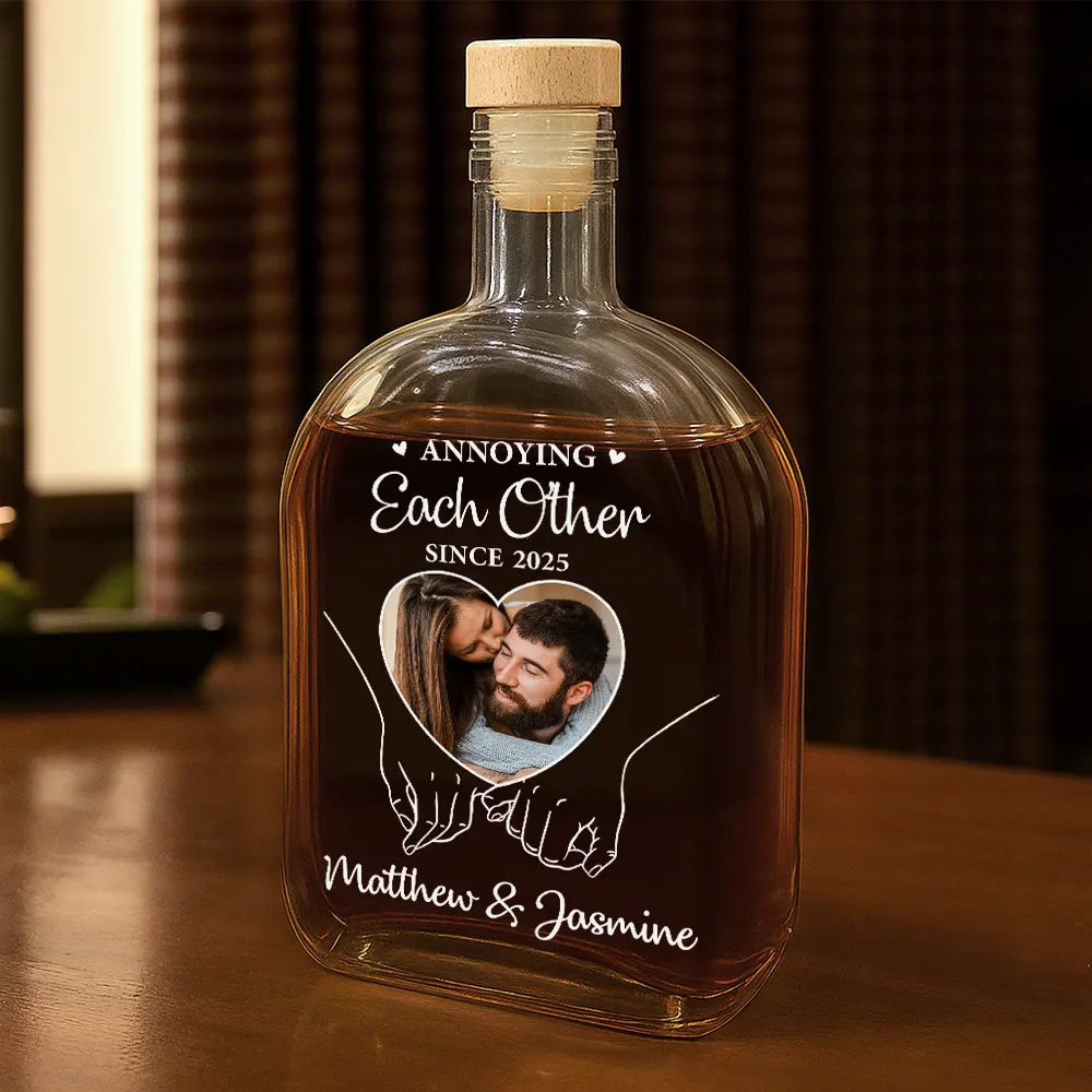 Custom Photo You And Me We Got This - Personalized Whiskey Bottle - Image 2