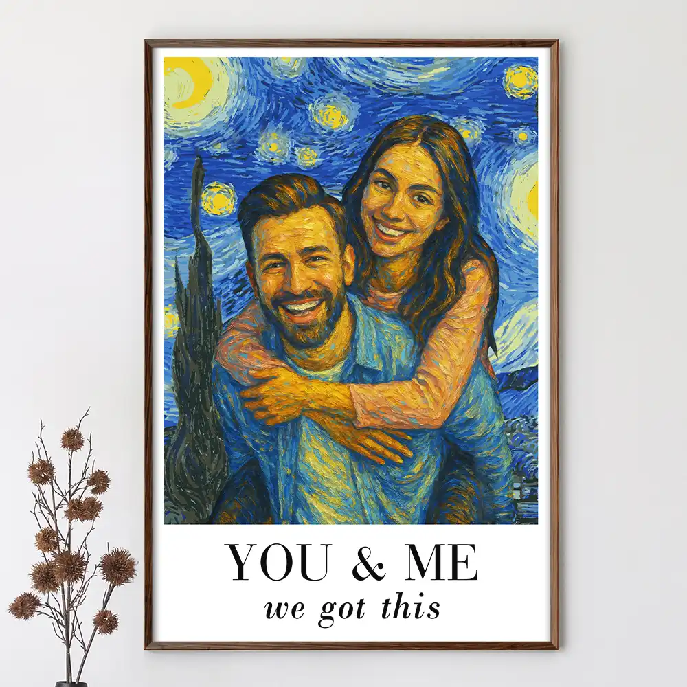 Custom Photo You And Me We Got This Under Starry Night - Personalized Poster - Image 4