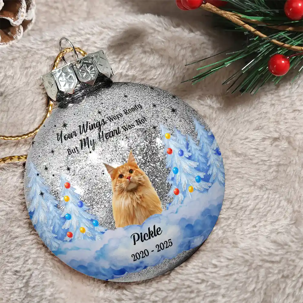 Custom Photo You Are My Favorite Hello And Hardest Goodbye - Personalized Ball Ornament - Image 4